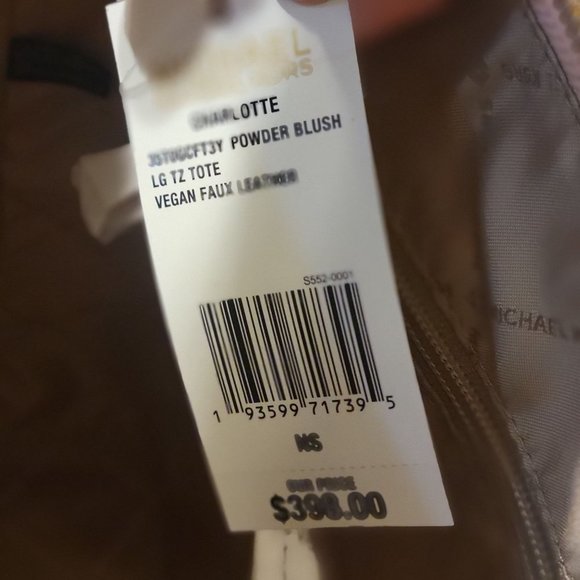 New MK Charlotte power Blush tote - Picture 7 of 12